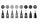 Faber-Castell Pitt Artist Pen Tuschestift, 8er Etui, Black & Grey