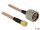 DELOCK HF Adapter N -> SMA 1m RG-142 low loss St/St