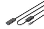 Digitus Aktives USB 3.2 Gen1 5G Verlängerungskabel, USB-C - USB-A, 10m