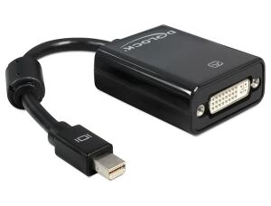 DeLOCK Adapter mini Displayport 0,18 m DVI-I Schwarz