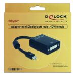 DeLOCK Adapter mini Displayport 0,18 m DVI-I Schwarz