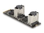 DELOCK Konverter M.2 2280 Key B+M Stecker zu 8 x SATA