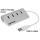 Manhattan 4-Port USB 3.0 Hub, Vier USB 3.0 Typ A-Ports, Aluminiumgehäuse, Stromversorgung über USB