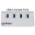 Manhattan 4-Port USB 3.0 Hub, Vier USB 3.0 Typ A-Ports, Aluminiumgehäuse, Stromversorgung über USB