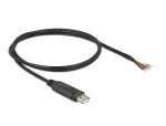 DeLOCK Adapterkabel USB 2.0 Typ-A zu seriell RS-232 mit 9...