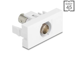 DELOCK Easy 45 Modul BNC Buchse zu BNC Buchse weiß