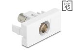 DELOCK Easy 45 Modul BNC Buchse zu BNC Buchse weiß