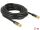 DELOCK Antennenkabel F -> F StSt 5.00m schwarz
