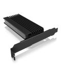 ICY BOX IB-PCI214M2-HSL, PCIe-Karte, 1x M.2 PCIe (NVMe) SSD zu PCIe 4.0 x4 über M-Key Sockel, Low + High Profile, inkl. passiv Kühlkörper