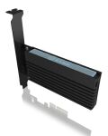 ICY BOX IB-PCI214M2-HSL, PCIe-Karte, 1x M.2 PCIe (NVMe) SSD zu PCIe 4.0 x4 über M-Key Sockel, Low + High Profile, inkl. passiv Kühlkörper