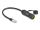 DeLOCK Kabel RJ45 Stecker zu RJ45 Buchse Cat.6A zum Einbau mit M20 Gewinde und Gehäuse IP68 staub- und wasserdicht 25 cm schwarz