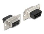 DELOCK D-Sub 9 Pin Buchse zu RJ11/RJ14 6P/4C Bu Montagesatz
