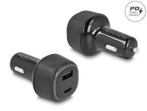 DELOCK Kfz Ladeadapter USB-C™ PD 3.0 und USB-A mit 63 W