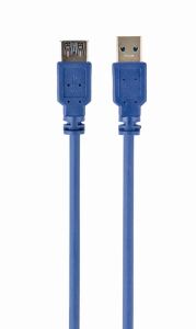 Gembird 3m USB 3.0 A M/FM USB Kabel USB 3.2 Gen 1 (3.1 Gen 1) USB A Blau