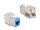 DeLOCK Keystone Modul RJ45 Buchse zu LSA Cat.6A werkzeugfrei farbig Set 8 Stück