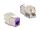 DeLOCK Keystone Modul RJ45 Buchse zu LSA Cat.6A werkzeugfrei farbig Set 8 Stück
