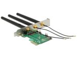 DELOCK PCI Expr Card M.2 Key A Slot int +3Ant. LowProfile