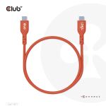 CLUB3D USB2 Typ-C Bi-Direktionales USB-IF zertifiziertes Kabel 480Mb, PD 240W(48V/5A) EPR St./St. 1m