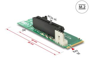 DELOCK Adapter M.2 Key M St > PCI Express x4 Slot PCIe 4.0