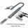 Inca IUTP-06TX Schnittstellen-Hub USB 3.2 Gen 1 (3.1 Gen 1) Type-A + Type-C 5000 Mbit/s Grau