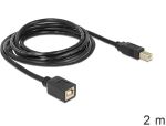 DeLOCK USB2.0-B - USB2.0-B, 2m USB Kabel USB B 0,48...