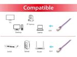 Equip Cat.6A PlatinumS/FTP Patchkabel, 20m, Violett