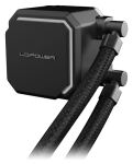 LC-Power LC-CC-240-B-ARGB Computerkühlsystem Prozessor All-in-One-Flüssigkeitskühler 12 cm Schwarz