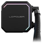 LC-Power LC-CC-240-B-ARGB Computerkühlsystem Prozessor All-in-One-Flüssigkeitskühler 12 cm Schwarz