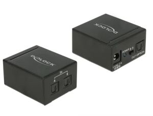 DELOCK TOSLINK Switch 2 x TOSLINK in zu 1 x TOSLINK out