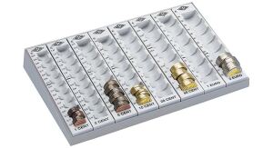 Wedo 160 780037 Bargeldaufbewahrungsbox Metall Hellgrau