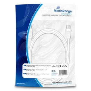 MediaRange MRCS163 Koaxialkabel 3 m Koaxial Weiß