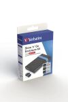 Verbatim StoreNGo Enclosure Kit HDD / SSD-Gehäuse Schwarz, Blau 2.5"