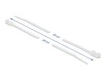 DELOCK Kabelbinder mit Befestigungsöse L 200 x B 4,8 mm weiß