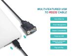 Equip USB-A auf Serial (DB9) Kabel, M/M, 1.5m