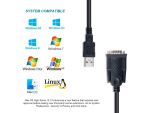 Equip USB-A auf Serial (DB9) Kabel, M/M, 1.5m