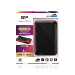 Silicon Power Armor A62 Externe Festplatte 5 TB 2.5" USB Typ-A 3.2 Gen 1 (3.1 Gen 1) Schwarz, Rot