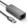 Lindy 43313 Kabeladapter USB-A RJ-45 Silber