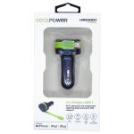 RealPower 257637 Ladegerät für Mobilgeräte Universal Schwarz, Grün Zigarettenanzünder Auto