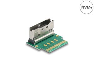 DELOCK Adapter Slim SAS SFF-8654 8i Stecker zu Buchse 90° ge