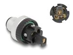DeLOCK M12 Steckverbinder A-kodiert 5 Pin Stecker zur Montage mit Schraubanschluss