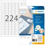 HERMA Inkjet-Etiketten A4 25.4x8.5 mm weiß Papier matt 5600 St.