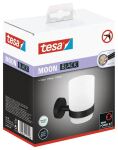 TESA MOON BLACK Schwarz, Weiß Wandmontierter Zahnbürstenhalter