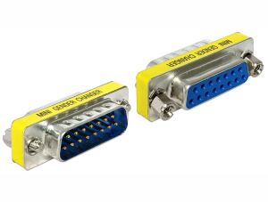 DELOCK VGA Adapter D-Sub15 -> D-Sub15 St/Bu 2-reihig