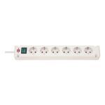 Brennenstuhl 1150650326 Verlängerungskabel 3 m 6 AC-Ausgänge Drinnen Weiß
