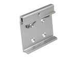 DELOCK Aluminium Montageclip für Hutschiene 4 Befestigungsl.