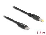 DELOCK Notebook Ladekabel USB Type-C St. zu 5,5 x 2,5 mm st.