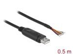 DeLOCK Adapterkabel USB 2.0 Typ-A zu seriell RS-232 mit 9...
