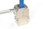Digitus CAT 6A Kompakt-Keystone Modul, geschirmt, werkzeugfreier Montageanschluss. 8 Stk.