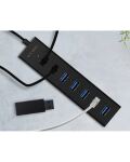 ICY BOX IB-HUB1700-U3, USB 3.2 Gen 1 zu 7-Port USB 3.2 Gen 1 Hub, Alu-Gehäuse