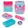 Herlitz SoftLight Plus GreenLine Pink Bubbles Schulranzen-Set Mädchen Polyester Blau, Pink